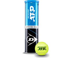 Dunlop ATP - Tennisballen - geel - tin van 4