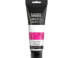 Liquitex 8870311 Basics Matte Gel Medium 250 ml Tube – Mat acryl gel medium, modellerend & mengbaar