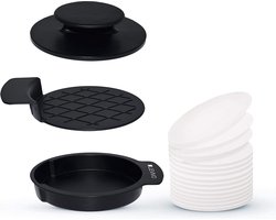 Hamburgerpers - BBQ - Smash burger press - 50 x Waxpapier - Plancha
