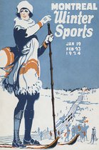 Posters Vintage - Montreal Poster - Vintage poster - Ouderwets - Interieur Design - 51x71 - Geschikt om in te lijsten