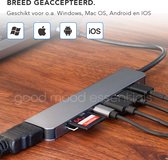 Good Mood 7-in-1 USB-C Hub - Thunderbolt - USB - 3.0 Hub - USB C Naar HDMI - USB C Dock - 4K HDMI