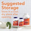 Drie NOW supplementen, waaronder Collageen Peptiden Poeder, Asthaxanthine en Chewable C-500.