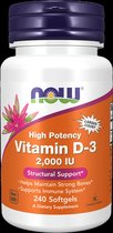 NOW Foods - Vitamin D-3 2000 IU Softgels - 240 softgels