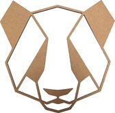 Woodyou - Houten Wanddecoratie - Maxi Panda - Geometrisch - MDF 6mm