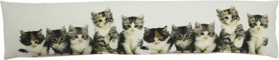 Mars & More Canvas Kat Kittens - Tochtrol - 90x20 cm - Multicolour