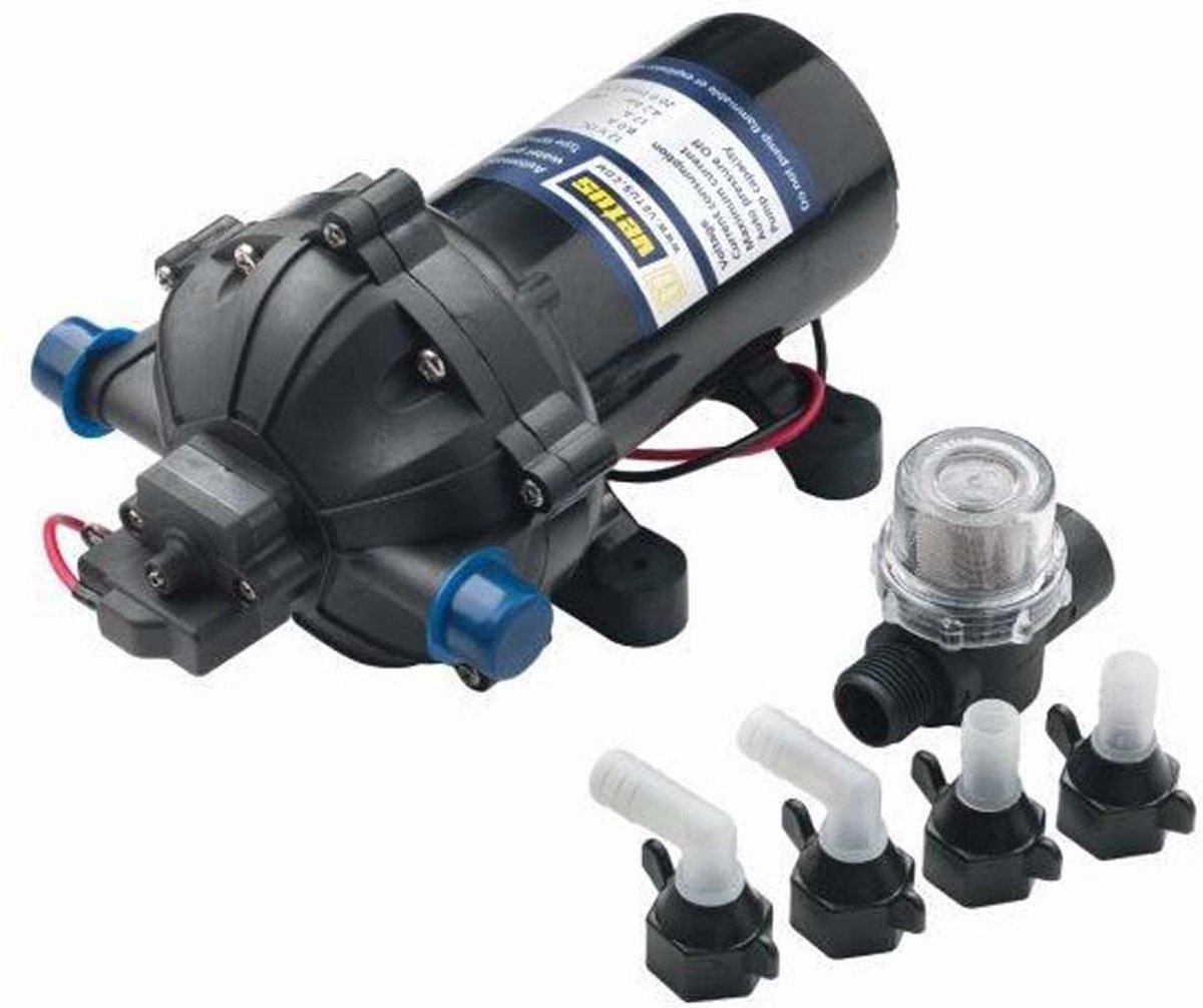 Vetus 20 L/min 12v Waterdrukpomp Zwart