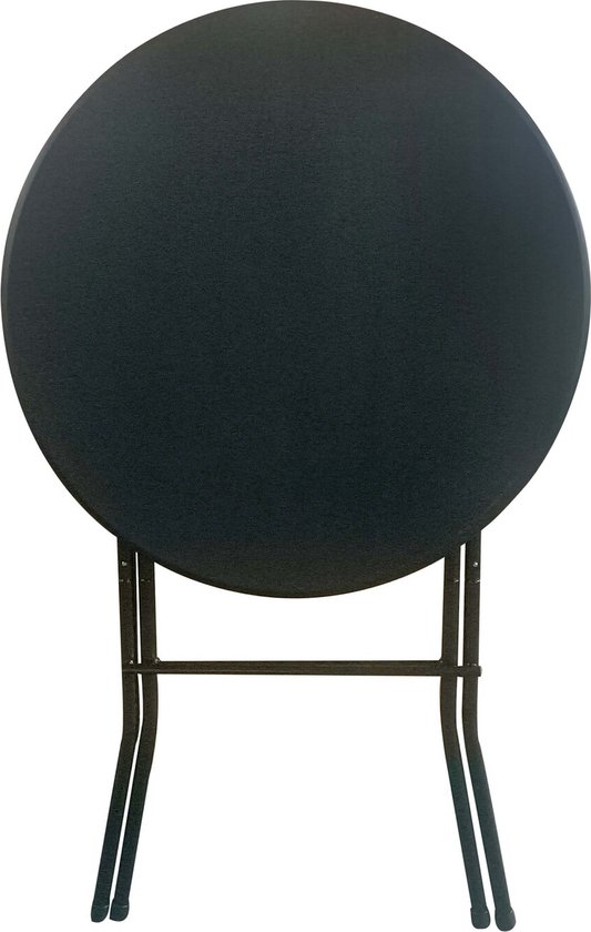 Bartable Noir - Ø80cm - Pliant - Bartable Piper - Giga Furniture