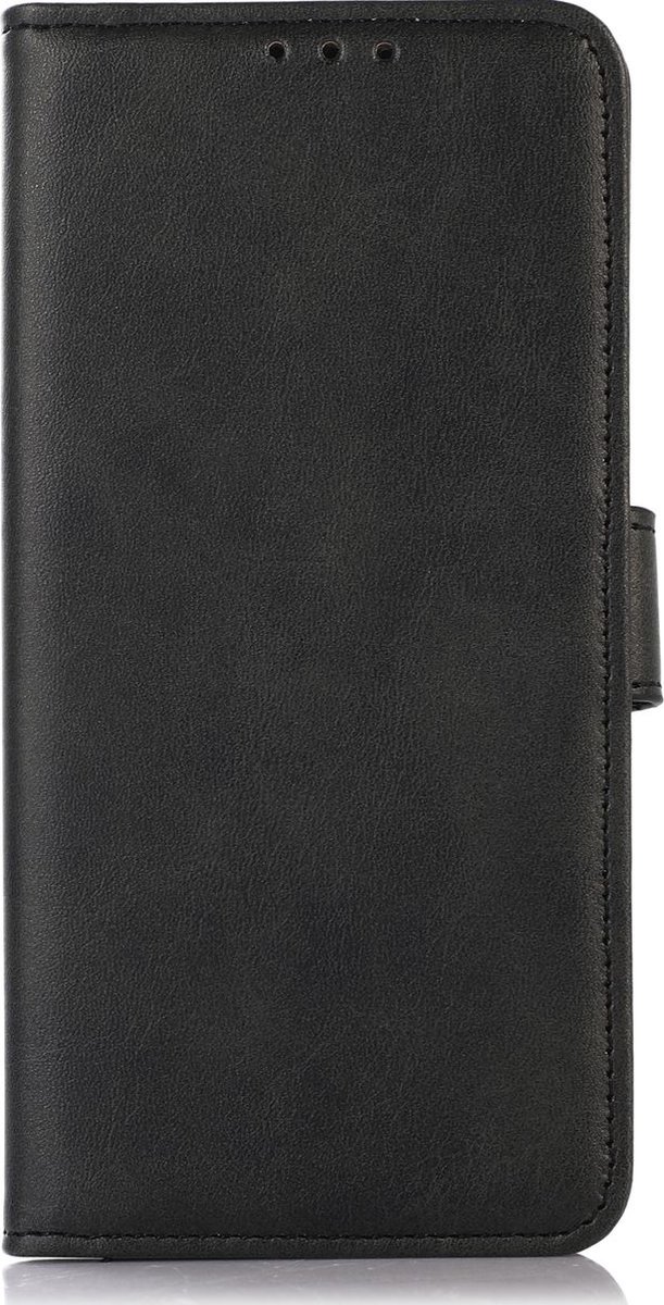 Mobigear Telefoonhoesje geschikt voor Motorola Moto G13 Hoesje | Mobigear Wallet Bookcase Portemonnee | Pasjeshouder voor 3 Pasjes | Telefoonhoesje voor Pinpas / OV Kaart / Rijbewijs - Zwart