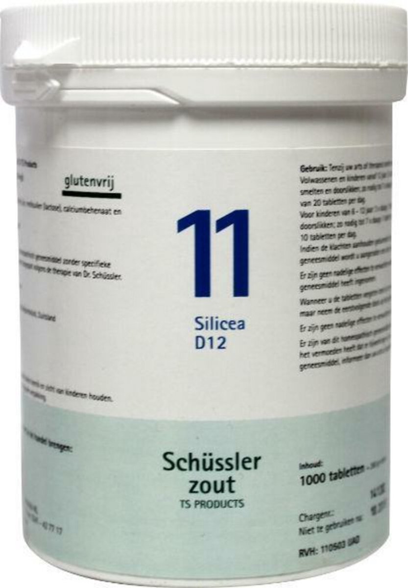 Goedkoopste Pfluger Schussler Zout nr 11 Silicea D12 - 1 x 1000 tabletten