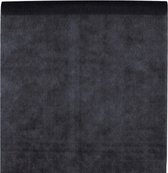 Santex Tafelkleed op rol - non woven poyester - zwart - 120 cm x 10 m