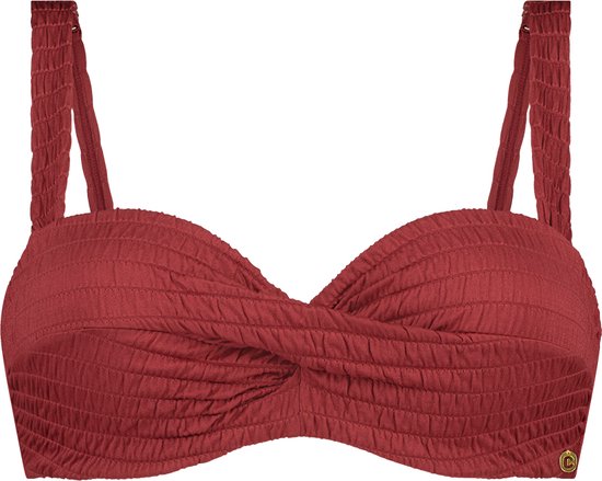 Basics bikini top twisted shiny rouge/e38 voor Dames | Maat E38