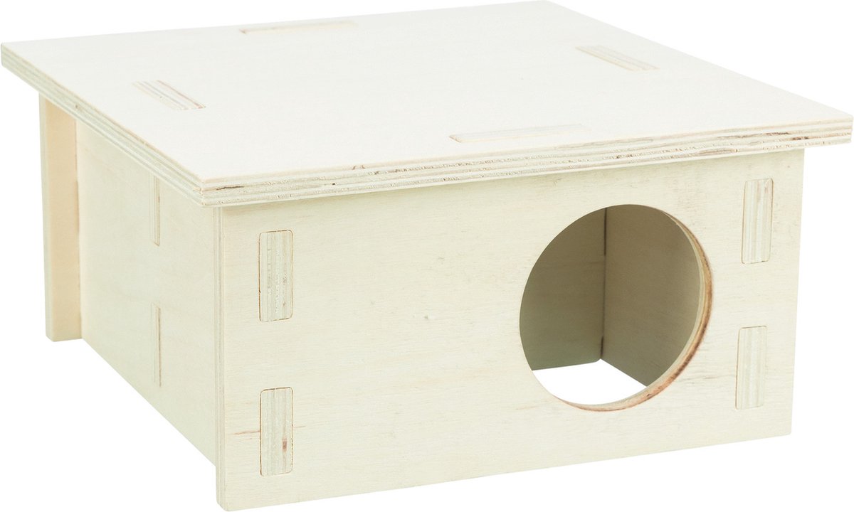 Trixie Meerkamerhuis. 4 Kamers – Kooi Accessoire – 30x30x12 cm