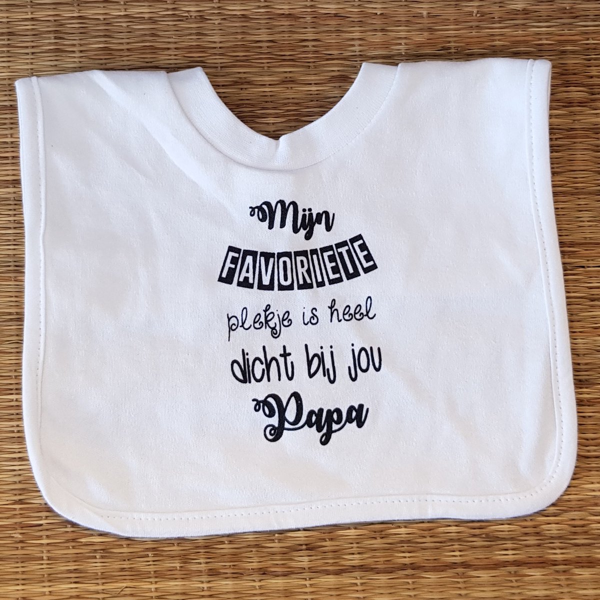 Goedkoopste Baby slabbetje cadeau tekst zwangerschap aankondiging papa geboorte Kraamcadeau eerste vaderdag bekendmaking voor de liefste allerliefste aanstaande vader moeder ouders