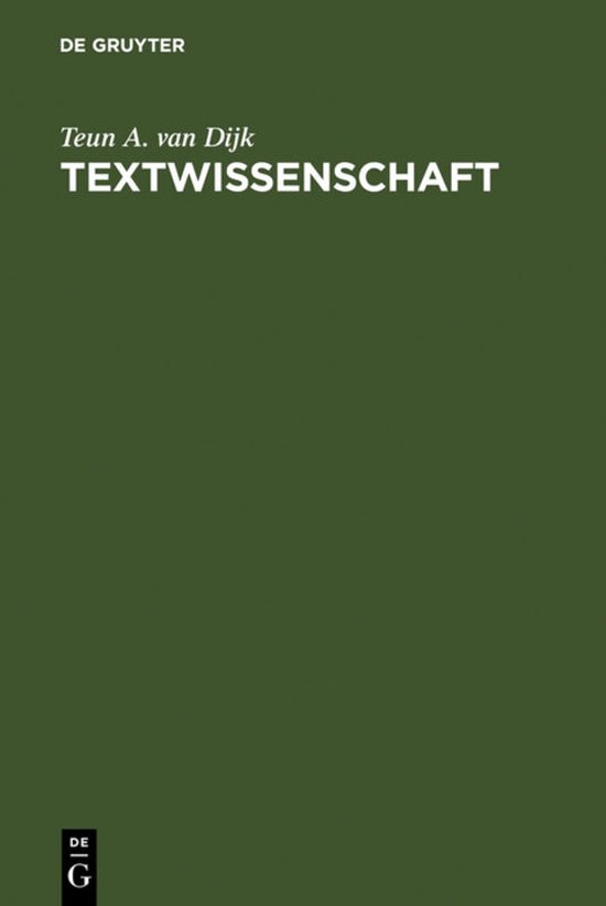 Textwissenschaft - cover