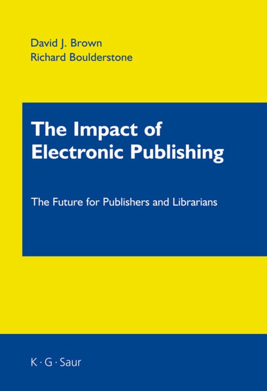 Impact Of Electronic Publishing - cover