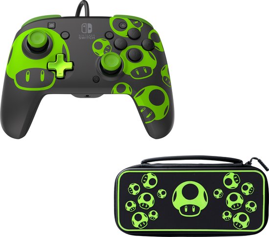 Manette filaire Rematch 1 Up Glow in the Dark pour Pour Nintendo