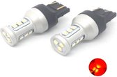 TLVX T20 7443 W21/5W High Power LED Canbus Stadslicht – Remlicht - Rood licht - Autolampen - Achterlampen – Rode Achterlichten - Duplo auto lamp - 12V (set, 2 stuks)