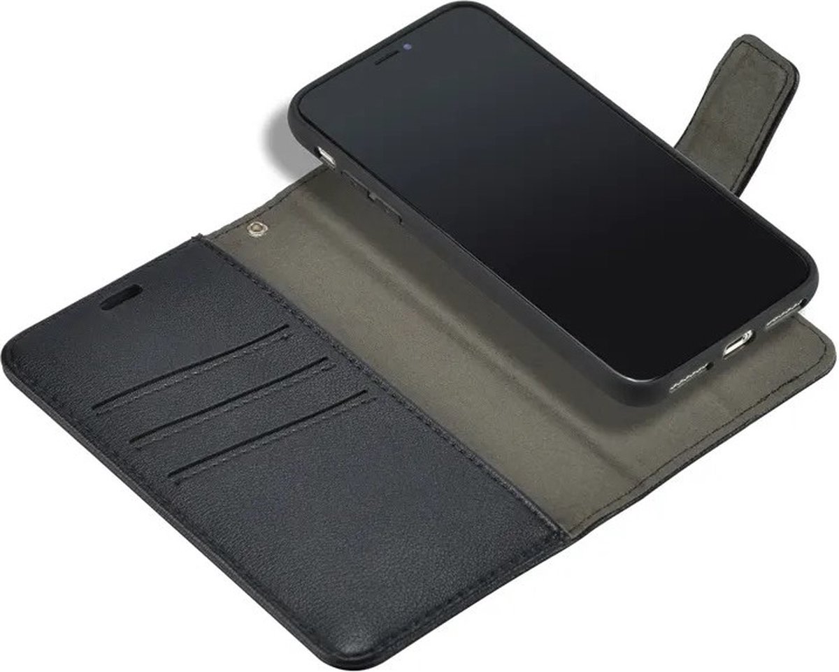 Telefoonhoesjes - Bookcase wallet - Magnetisch - Geschikt voor Iphone X/XS - Rood – Uitklapbaar