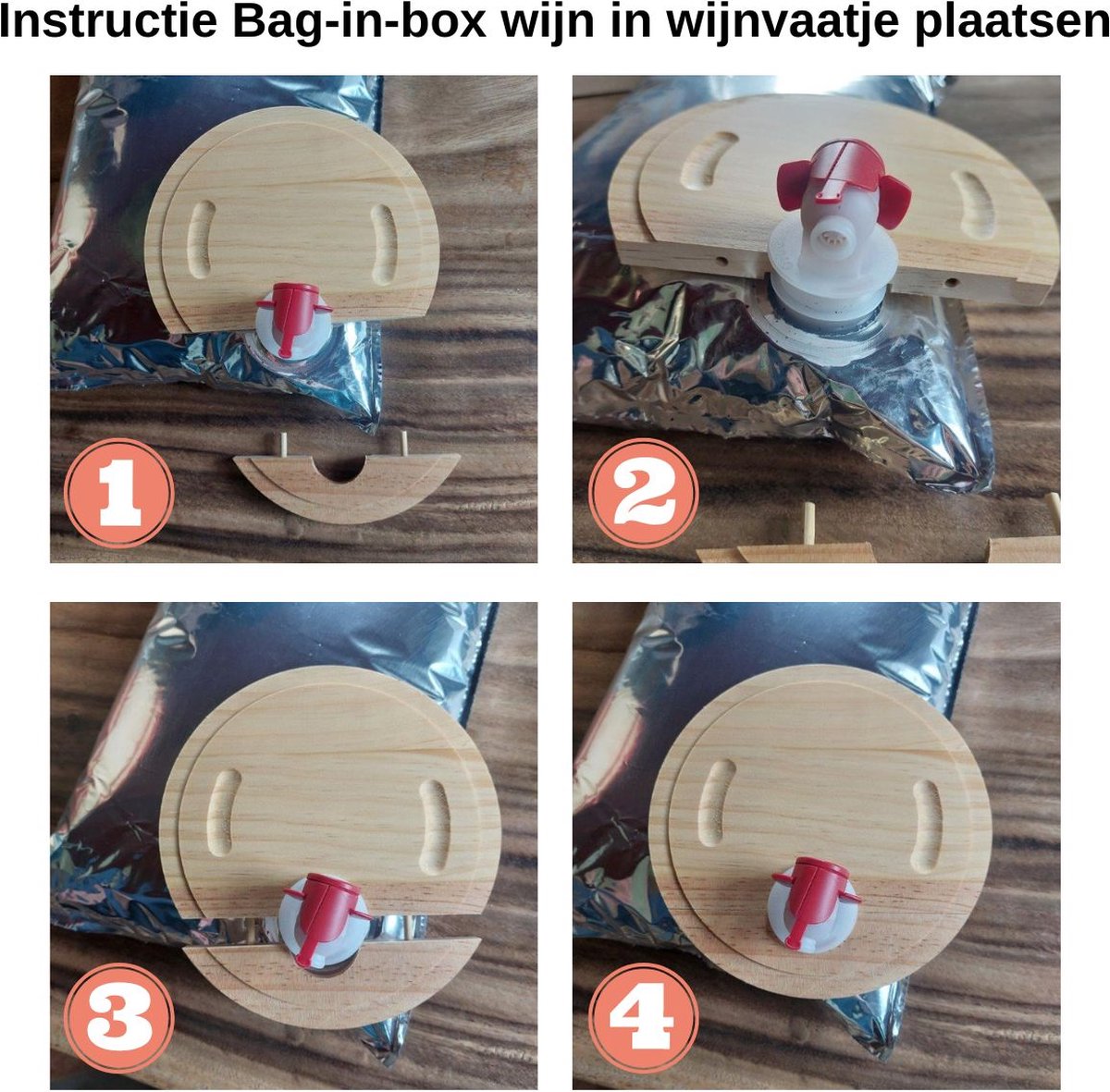 Sta-tafel van een wijnvat voor binnen en buiten