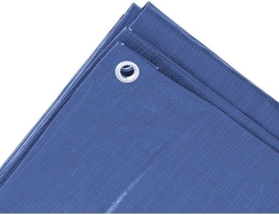 JAVOUKA Vlak afdekzeil voor aanhangwagens met rubberen riem, 258 x 135 x 8 cm, randversterkt, waterdicht, 500-750 kg, voor Stema DDR voor aanhangers