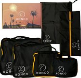 Konco Packing cubes - Koffer Organizer set - Bagage Organizers - Travel Backpack Organizer - 6 Delige set - Zwart
