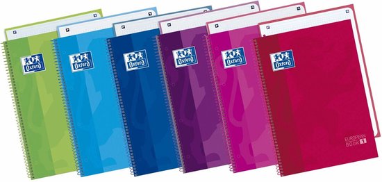 Miquelrius - A4-notitieboek, 140 vellen, 70 g/m², 7 mm horizontaal, gelinieerd, 4 gekleurde strepen, 4 gaten, vaste omslag met stansdetails, collectie Twinkle