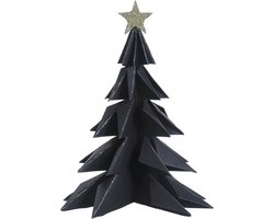Deco Kerstboom papier 28cm zwart