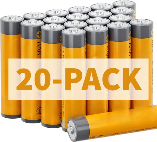 Vooruitzicht Categorie effectief 20-PACK AAA Batterijen - Milieuvriendelijk, Lange Levensduur & Betrouwbaar  - Perfect... | bol.com