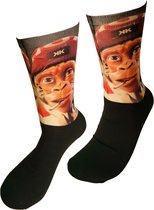 Grappige Cadeaus - AAP sokken - Monkey - Print sokken - vrolijke sokken - valentijn cadeau - aparte sokken - grappige sokken - leuke dames en heren sokken - moederdag - vaderdag - Socks waar je Happy van wordt - Maat 40-45