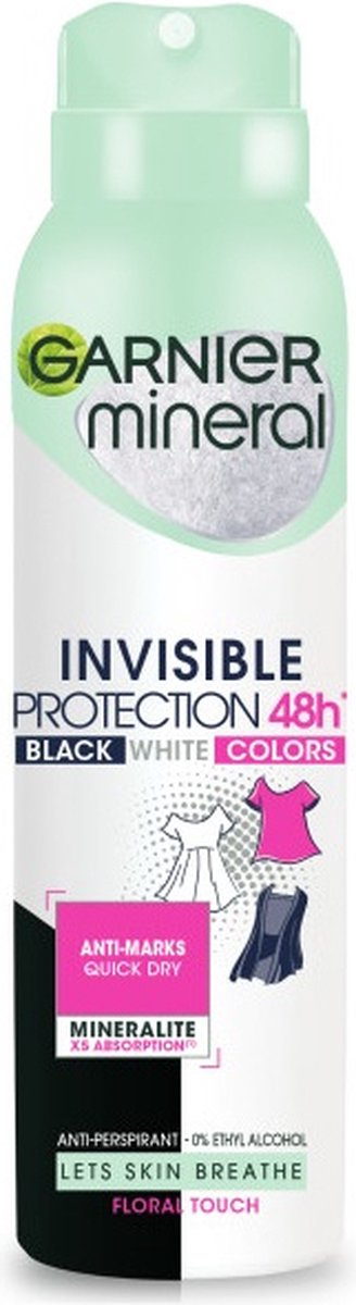 Goedkoopste Mineral Invisible Protection Floral Touch antitranspiratiespray 150ml