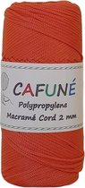 Cafuné Polypropyleen Macrame koord - 2mm - Oranje - PP4 - Haken - Macramé - Paracord - Polyester