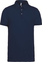 Herenpolo korte mouwen van jersey katoen Kariban Donkerblauw - XL