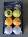 Afbeelding van het spelletje Bier pong ballen 6 stuks | Beerpong | Bierpong - pingpongballen
