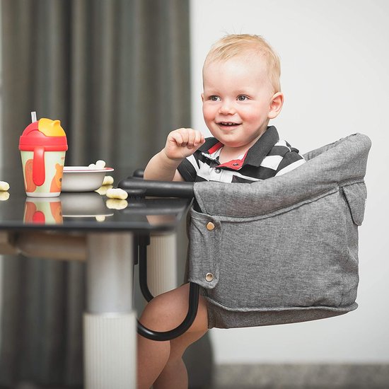 Table fauteuil suspendu bébé Grijs - Chaise bébé - facile à transporter /  plier - avec... | bol.com