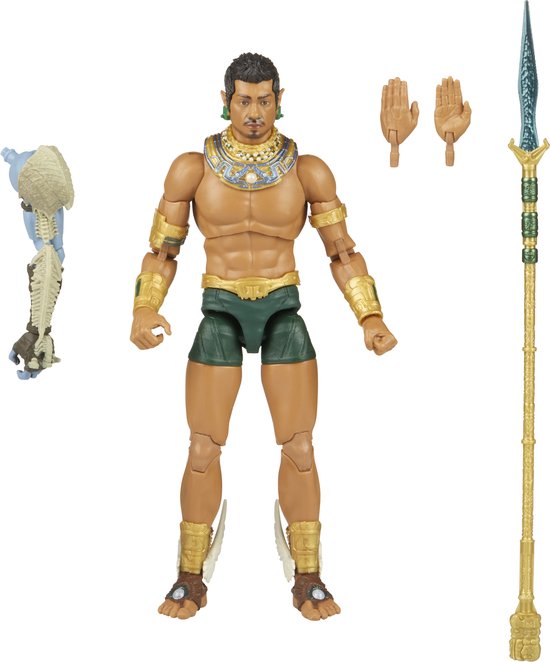 Actiefiguur Namor met speer, bouwfiguur-arm en wisselhanden.