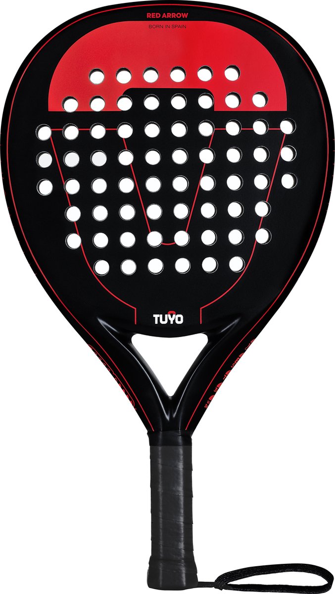 Padel racket - TUYO - Red Arrow - Beginners met ambitie- druppel vorm