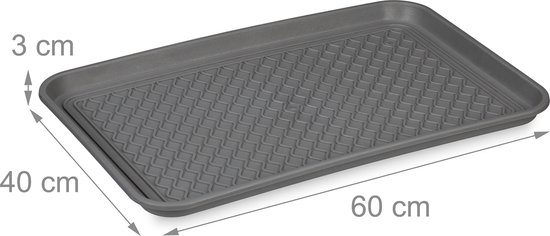 KOTARBAU® 2 stuks Schoenenlekbak - Lekbak Schoenen - Kunststof - 60 x 40 cm - Grijs - Schoenendruipbak - Schoenmat - Laarzen Afdruipmat - Lekbak voor Natte Schoenen - Schoenafdruipbak - Schoenenschaal KOTARBAU® 2 stuks Schoenenlekbak - Lekbak Schoenen - Kunststof - 60 x 40 cm - Grijs - Schoenendruipbak - Schoenmat - Laarzen Afdruipmat - Lekbak voor Natte Schoenen - Schoenafdruipbak - Schoenenschaal