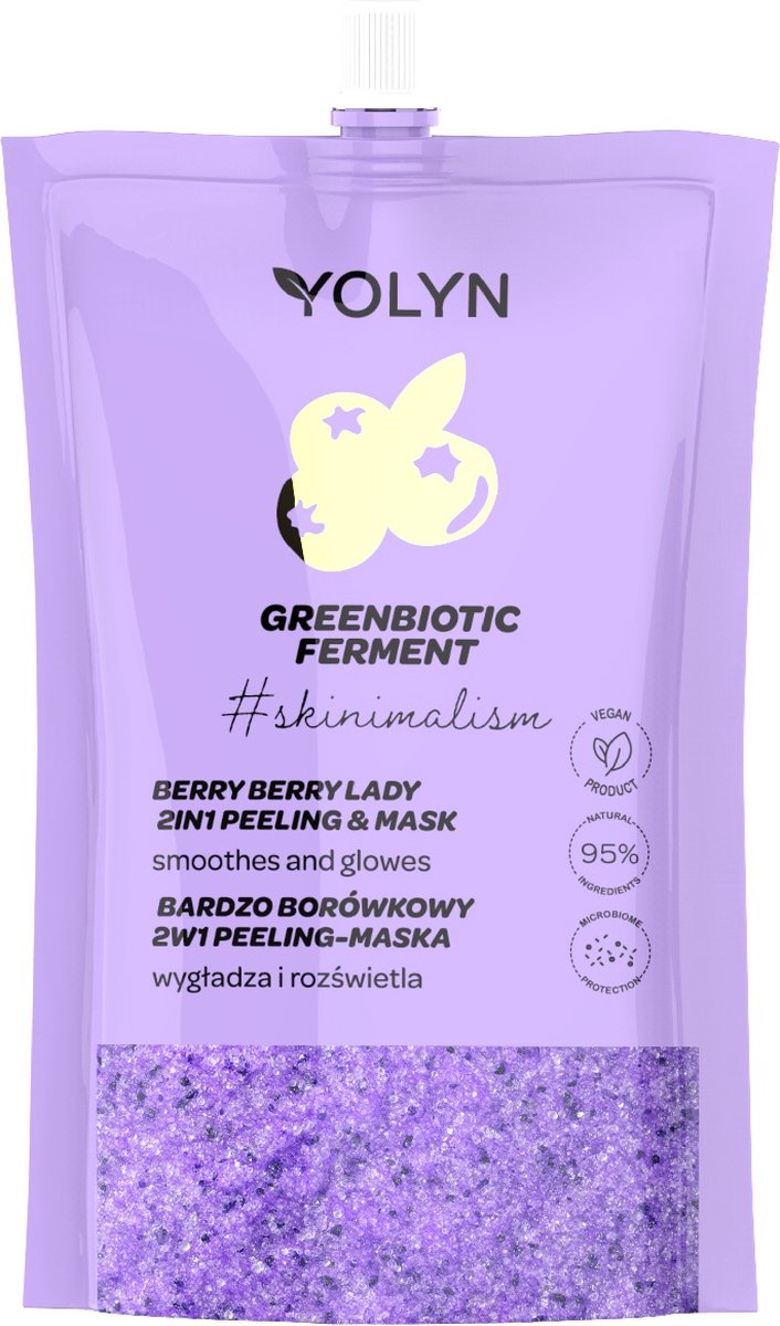 Greenbiotic Ferment verhelderend gezichtsscrub-masker Very Blueberry 50ml