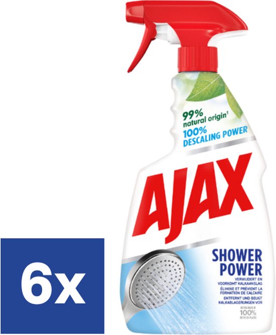 Ajax Shower Power Badkamer Spray 6 x 750 ml