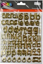 Alfabet Stickers Goud - Foam Stickers Goude letters - Plakken