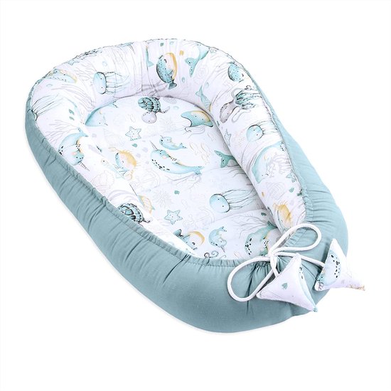 Nacelle Bébé Cocoon Bumper 100% Coton Anti-allergique - Nid Bébé \ Nid Chaud Bébé