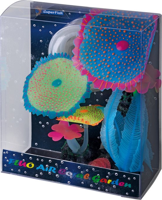 Superfish fluo air coral garden blauw