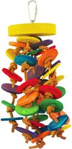 Keddoc vogelspeelgoed fun round 26x25x10 cm Multi-color