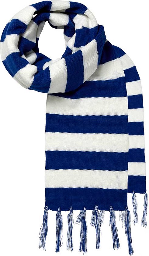 Feest sjaals | Carnavals sjaal | kobalt blauw/wit | one size | Sjaal heren  | Sjaal... | bol.com