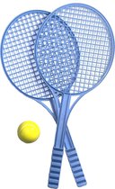 Benson Tennis Set - Plastique - 2 Personnes - Blauw/ Jaune - 3 pièces