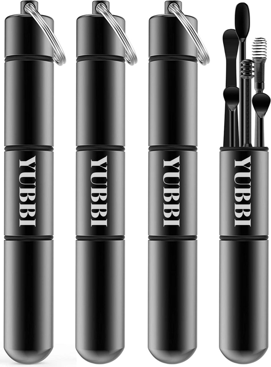 Goedkoopste YUBBI 24 Delige Oorsmeer Verwijderaar Set - Milieuvriendelijk – Spiraalvormig - Oorreiniger - RVS Ear Cleaner - Zilver - Multipack 4 Stuks - Inclusief Instructies
