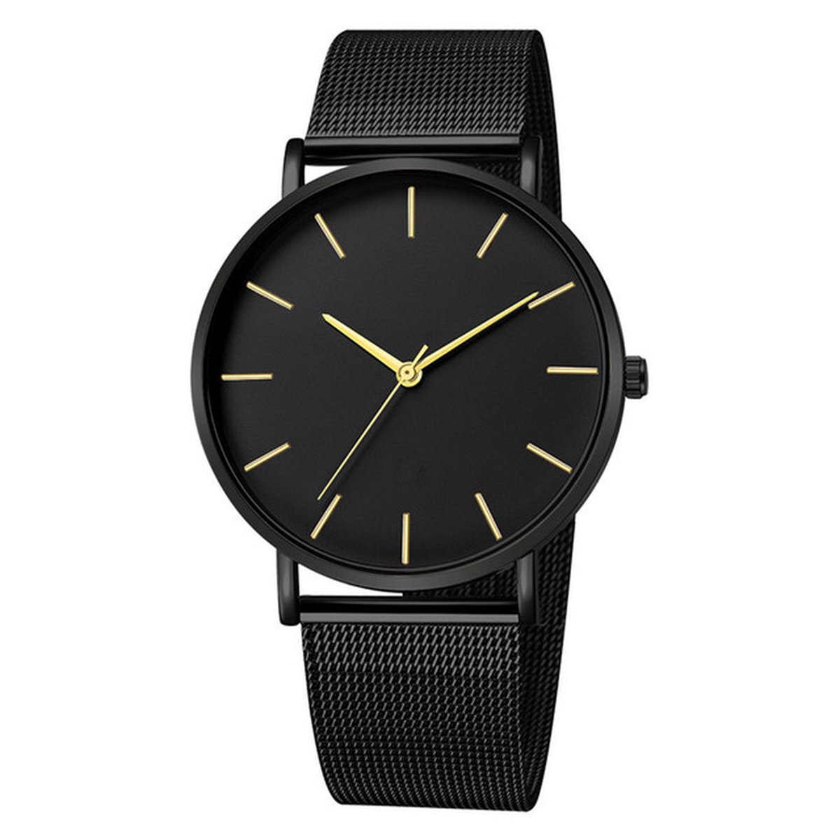 Maxx Mesh Zwart - Goud Horloge | Staal | Ø 40 mm | Fashion Favorite