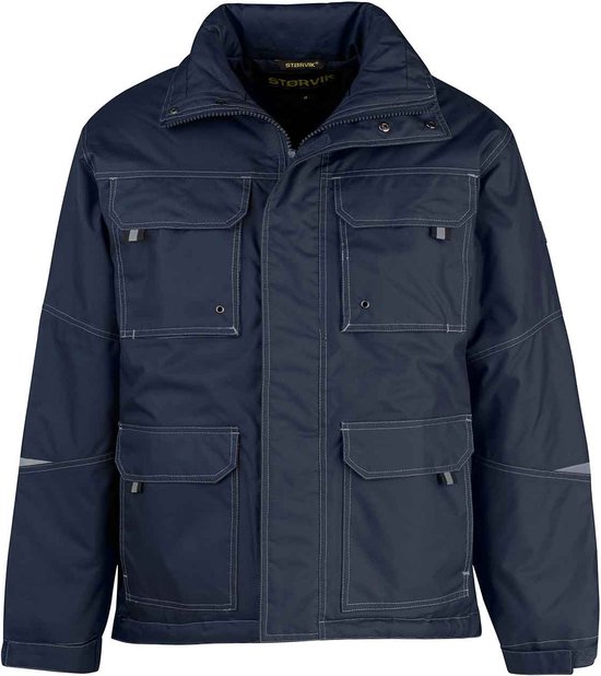 STØRVIK Caton Werkjas - Werk Regenjas - Heren Winterjas - Maat XL - Donkerblauw