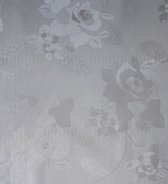 Tafellaken - Tafelzeil - Tafelkleed - Met Reliëf - Geweven kwaliteit - Soepel - Troyes grijs - 140 cm x 240 cm