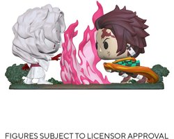 Funko Demon Slayer: Kimetsu No Yaiba Verzamelfiguur POP Moment! 2-Pack Tanjiro Vs. Rui 9 cm Multicolours